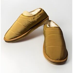 Australia Luxe Collective Gold‎ Women's 9 Outback Quilt Slipper Shearling Liner